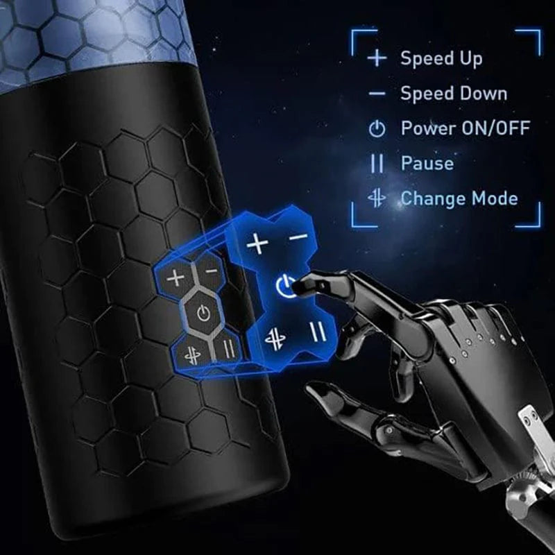 Samurai 3.0 Thrusting Rotating Male Masturbator - 10 Speeds, Telescopic