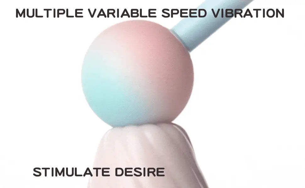 Sugar Ball Silicone Lollipop Vibrator - 10 Vibration & 5 Suction Modes