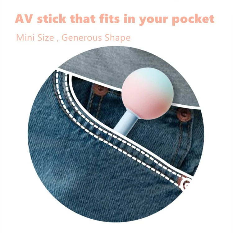 Sugar Ball Silicone Lollipop Vibrator - 10 Vibration & 5 Suction Modes