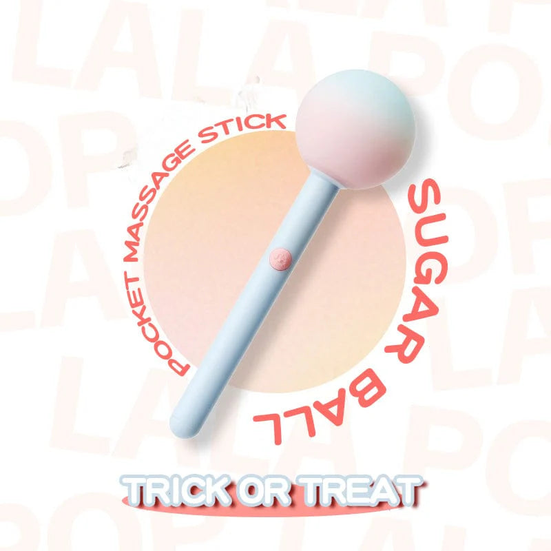 Sugar Ball Silicone Lollipop Vibrator - 10 Vibration & 5 Suction Modes